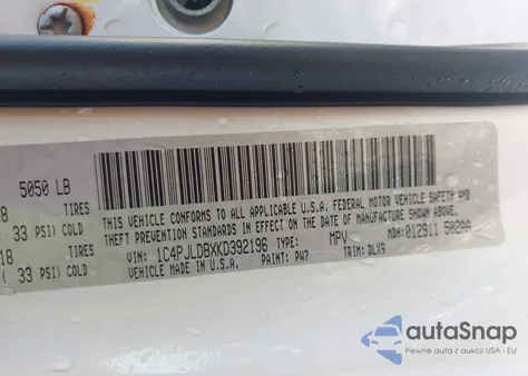 2019 Jeep Cherokee Limited Fwd из США, поврежденный, VIN 1C4PJLDBXKD392196